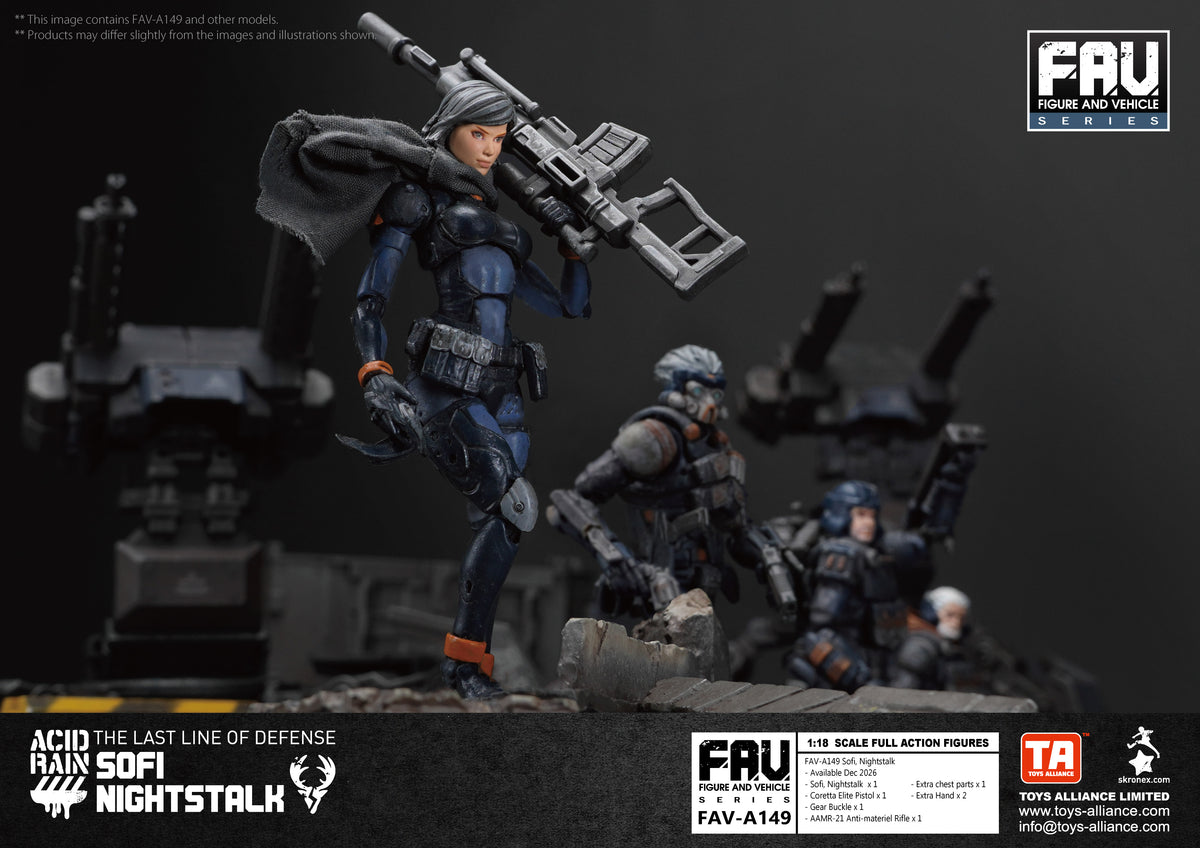 TOYS ALLIANCE LIMITED "ACID RAIN" 1/18 SCALE FAV-A149 Sofi, Nightstalk