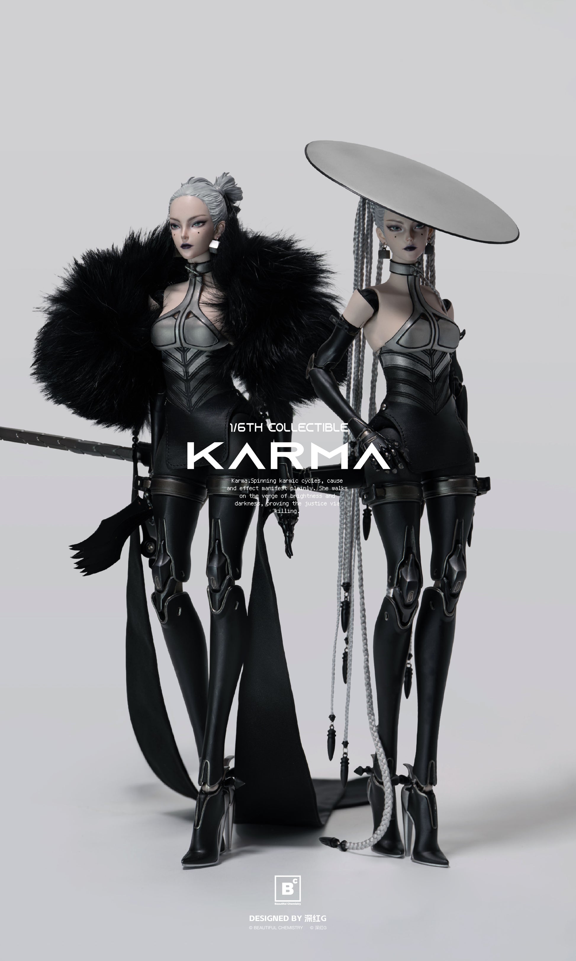 BEAUTIFUL CHEMISTRY x SHEN HONG G WHITE NIGHT: ALBA KARMA 1/6 SCALE ACTION FIGURE