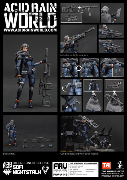 TOYS ALLIANCE LIMITED "ACID RAIN" 1/18 SCALE FAV-A149 Sofi, Nightstalk
