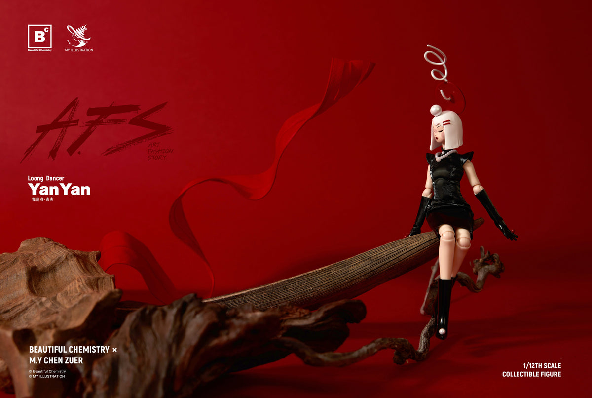 BEAUTIFUL CHEMISTRY x MY AFS LOONG DANCER YAN YAN 1/12 SCALE ACTION FIGURE