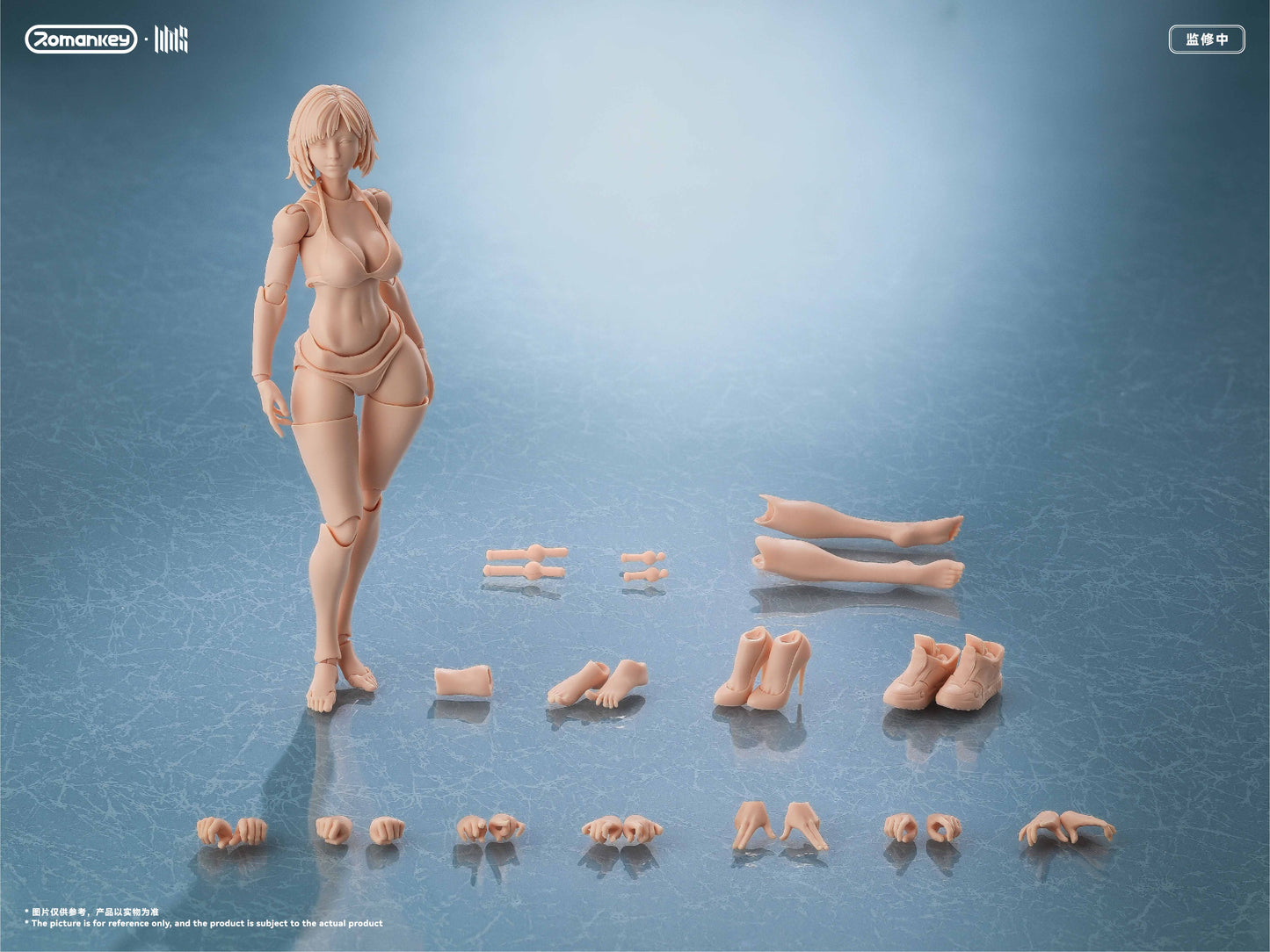 ROMANKEY UMS004 1/12 SCALE ACTION FIGURE FEMALE BODY MIA (UNPAINTED VER.)