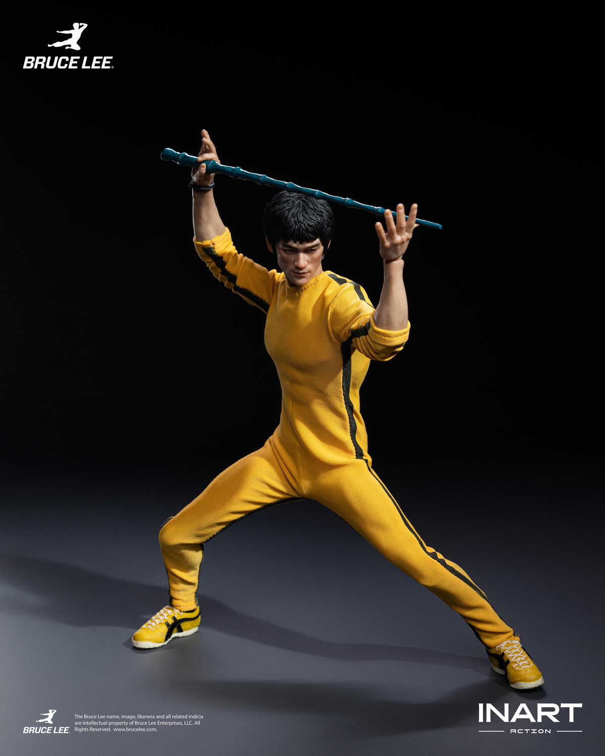INART Action "Enter The Dragon" Bruce Lee (Yellow, Jumpsuit) 1/12 Scale Action Figure