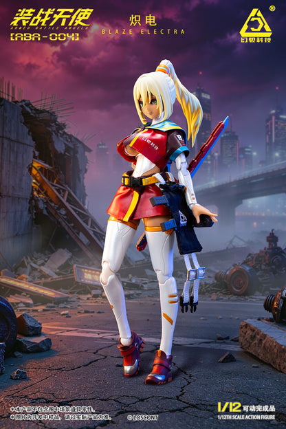 LOSCONT "ARMED BATTLE ANGELS" SERIES ABA-004 BLAZE ELECTRA 1/12 SCALE ACTION FIGURE