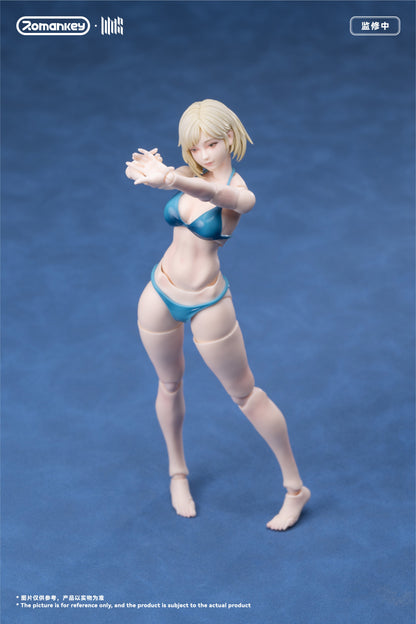 ROMANKEY UMS004C 1/12 SCALE ACTION FIGURE FEMALE BODY MIA (PRE-PAINTED VER.)