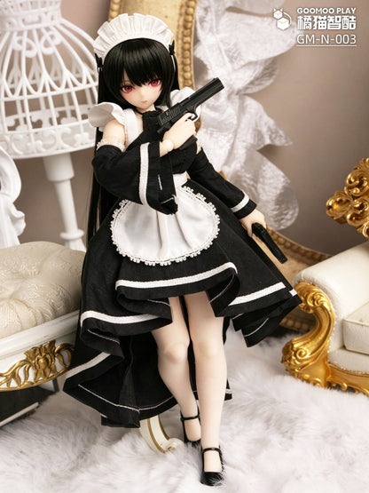 GOOMOO GM-N-003 MAID CLOTHES OUTFIT SET FOR 1/12 SCALE ACTION FIGURES