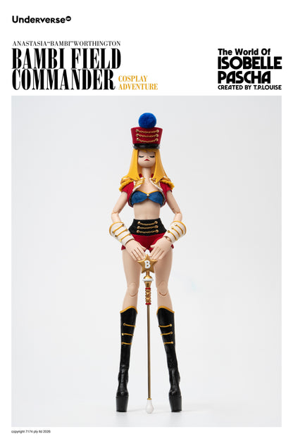 UNDERVERSE THE WORLD OF ISOBELLA PASCHA COSPLAY BAMBI FIELD COMMANDER 1/6 SCALE ACTION FIGURE