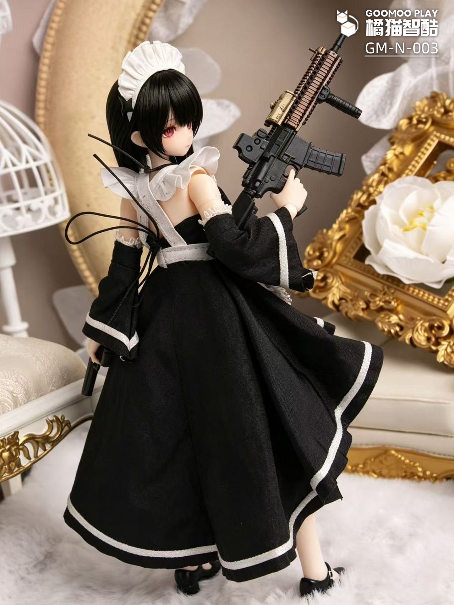 GOOMOO GM-N-003 MAID CLOTHES OUTFIT SET FOR 1/12 SCALE ACTION FIGURES