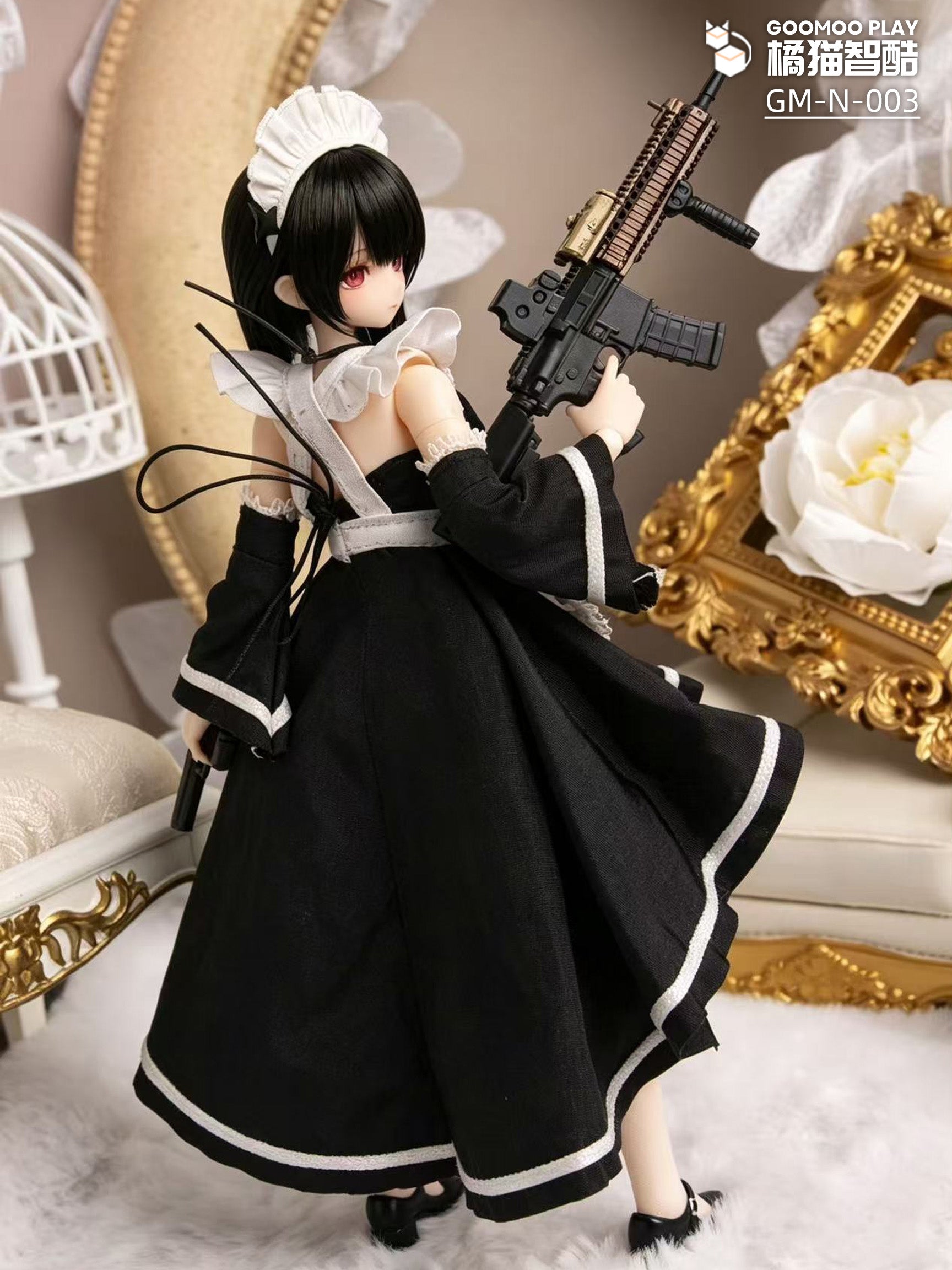 GOOMOO GM-N-003 MAID CLOTHES OUTFIT SET FOR 1/12 SCALE ACTION FIGURES