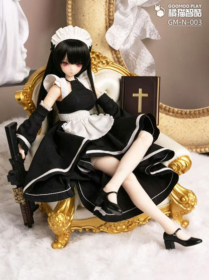 GOOMOO GM-N-003 MAID CLOTHES OUTFIT SET FOR 1/12 SCALE ACTION FIGURES