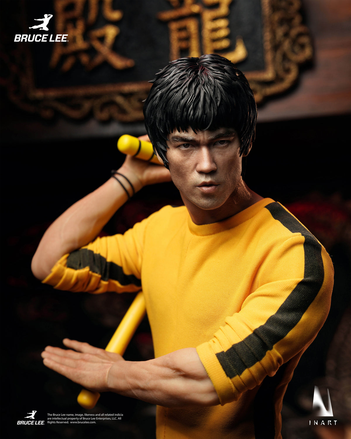 INART "Enter The Dragon" Bruce Lee (Yellow, Jumpsuit) 1/6 Scale Figure