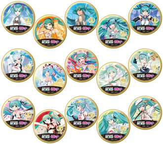 Hatsune Miku GT Project 15th Anniversary Trading Big Metallic Can Badge